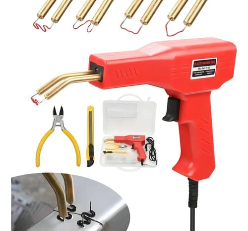 Soldadora De Plásticos 50w Universal Importaciones Con Maletín Rojo
