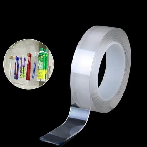 Cinta Doble Contacto Faz Huincha Adhesiva Reutilizable 5mts