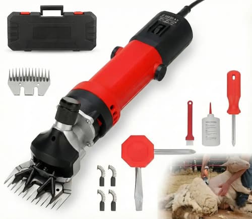 Esquiladora Eléctrica 690w Tijera Esquila Ovinos Ovejas Color Rojo