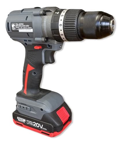 Taladro Equus Pro Series Motor S/ Carbones Con 1 Bateria Rojo