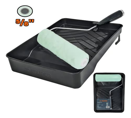 Kit De Pintor Bandeja Y Rodillo 22 Cm Truper Kit-ropi-915
