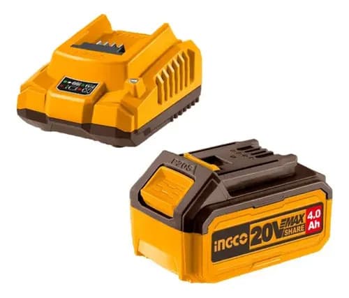 Rotomartillo Inalámbrico Ingco 20v 28mm 4.5j + Bat 4.0ah Y C Amarillo 20v