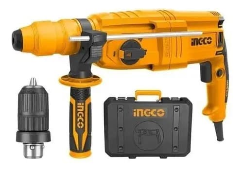 Rotomartillo Sds Plus 110/120v 800w Funcion Martillo Ingco Amarillo