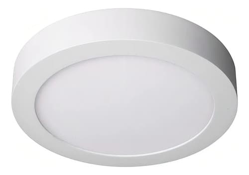 Plafon Techo Foco Sobrepuesto Panel Led Lampara Redondo 18w Luz Blanca Fria Blanco