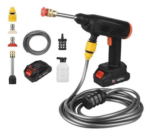 Hidrolavadora Eléctrica Alibababa 150 Bar 500w Negra Portátil Negro