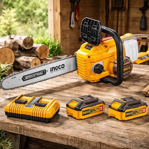 Motosierra A Bateria 40v P20s 16 C/bat C/carg Ingco Color Amarillo