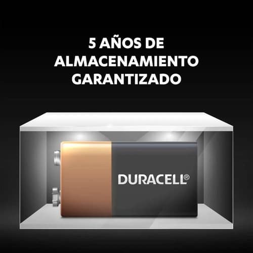 Duracell Pila 9v Alcalina, Batería Cuadrada 9 Volts, 1 Pila