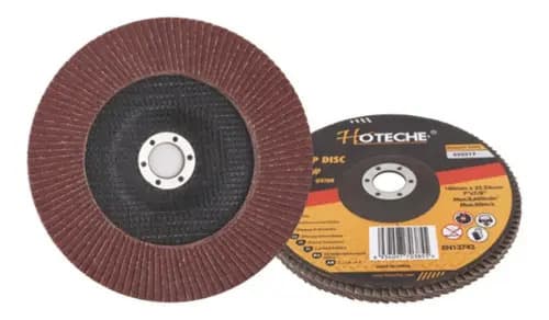 Disco Flap 4 1/2  Para Desbaste Pulido Grano 120 Hoteche X10