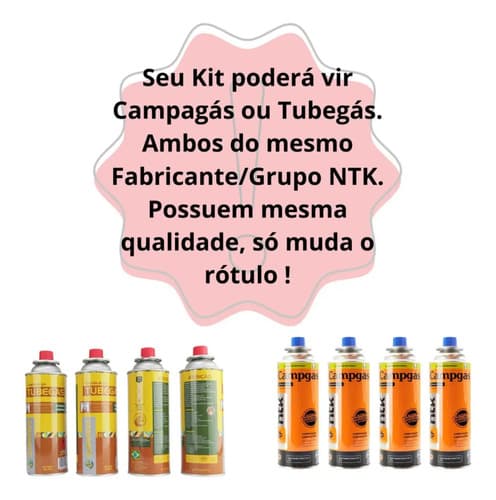 Pack De 4 Cartuchos De Gas Martinaword Para Antorcha Culinaria Y Estufa De Camping