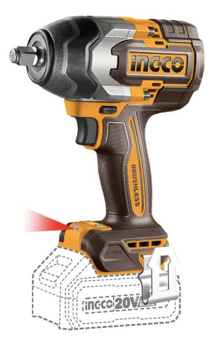 Llave De Impacto 850nm 20v Sin Bateria Ingco Ciwli20851 Naranja Claro