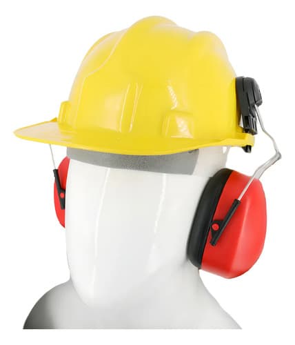 Protector Auditivo Montable Para Casco Industrial Tushop De 22db Rojo