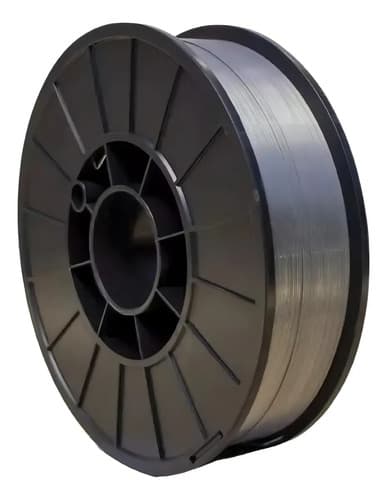 Alambre Tubular 0.8mm Acero Secur Flux Sin Gas Bobina 1kg Gris