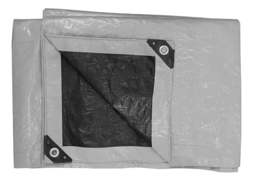 Lona Reforzada De Polietileno Gris Con Protección Uv 4x5m Impermeable