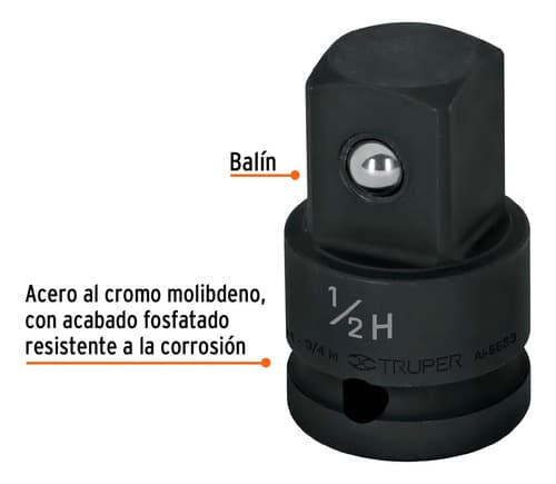 Adaptador De Impacto 1/2 (h) X 3/4 (m)