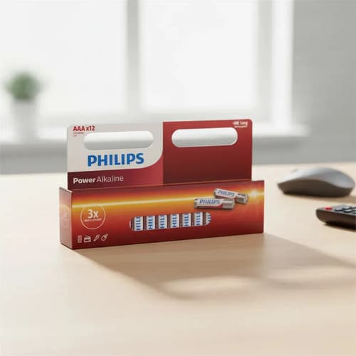 Pilas Aaa Philips X12 Unidades Pack Ahorro