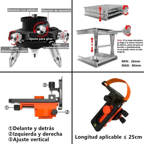 Nivel Láser Rotativo Joyfox L-186 12 Líneas 3d Autonivelante 360° Batería