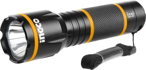 Linterna Cree Led 3w 135 Lumen 200m A Pilas Ingco Hfl013aaa1 Negro