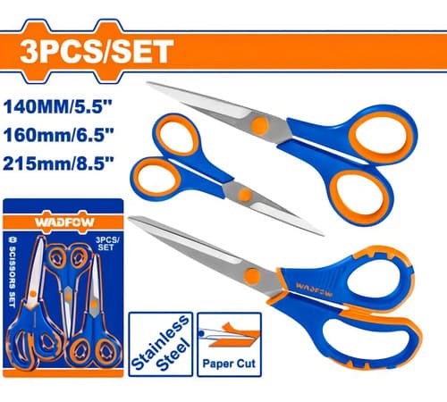 X 3 Tijeras Wadfow Wsx4633 - Smf Color Azul