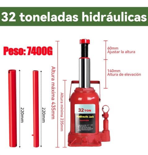 Gato Hidraulico Tipo Botella 32 Toneladas Gato Para Cochegato Hidráulico Para Coch