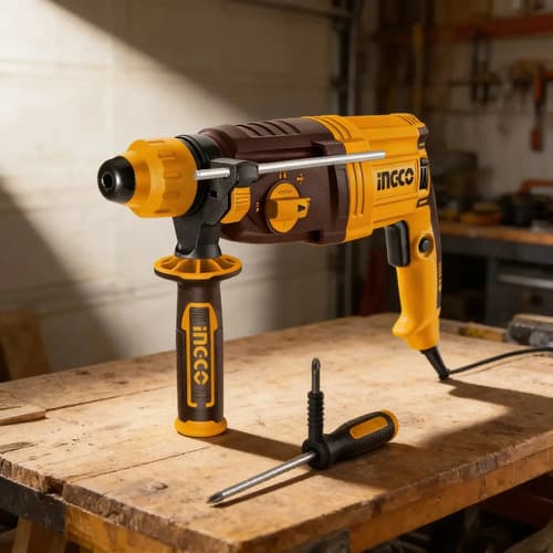 Rotomartillo 950w 2,5j 28mm Rgh9528 Ingco Amarillo 50hz/60hz Naranja