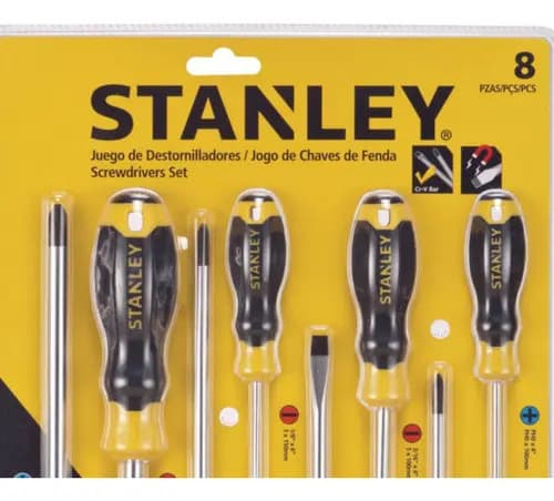 Juego De Destornilladores 8 Pzs Stanley Profesional -to