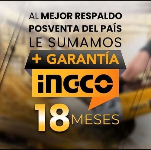 Taladro Percutor Ingco De 20v, 13mm, 2 Bat Y Cargador, Hnt Amarillo Naranja 20v