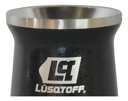 Mate Acero Inoxidable 300 Ml Lusqtoff Matl-9 Color Negro Liso