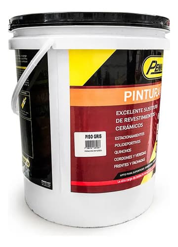 Pintura Para Pisos Pennsylvania 20 Kg Interior Exterior Gris Oscuro Mate