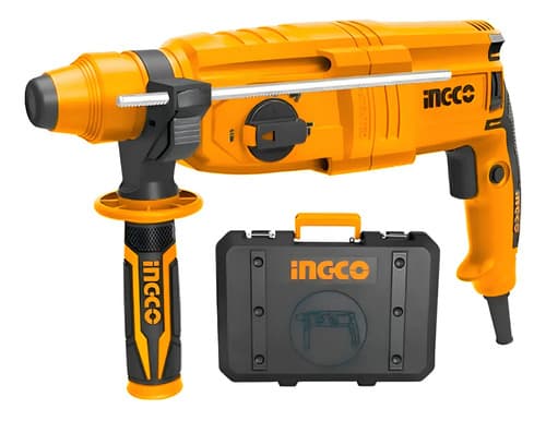Rotomartillo Electrico Sds Plus 800w 1100rpm Maletin Ingco Color Naranja