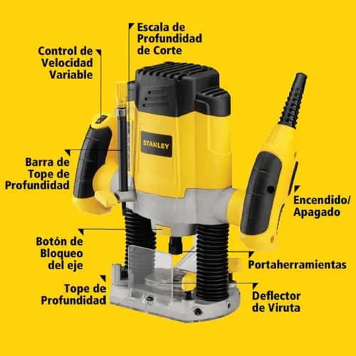 Fresadora Stanley Srr1200 1.2kw