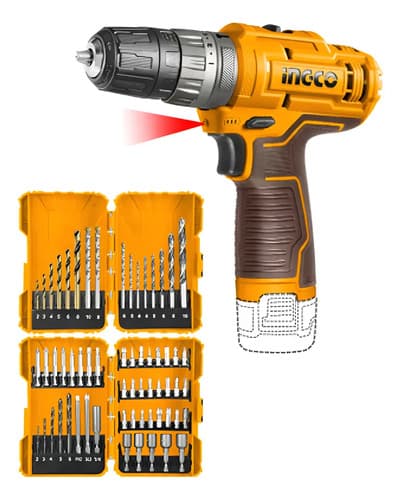 Kit Atornillador A Bateria 12v S12 Cosli23114 Naranja Claro 50