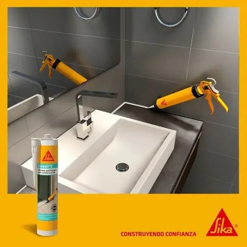 Sellador De Silicona Sikasil C 280cc Color Blanco