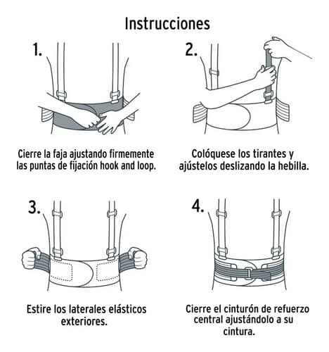 Faja Lumbar Con Tercer Cinturón, Talla Ch, Truper 10955 Talla S