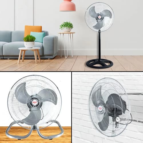 Ventilador 3 En 1 De Pie Pared O Mesa
