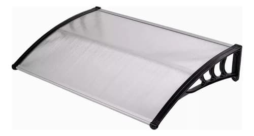 Alero Policarbonato Transparente 150x80cm Protección Uv Resistente Agua
