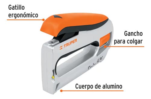 Engrapadora Tipo Pistola Truper Profesional Grampa Y Clavo