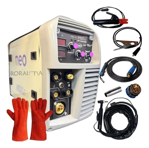 Soldadora Inverter Neo Imet10250 Mig Tig Electrodo 250a Blanco/morado