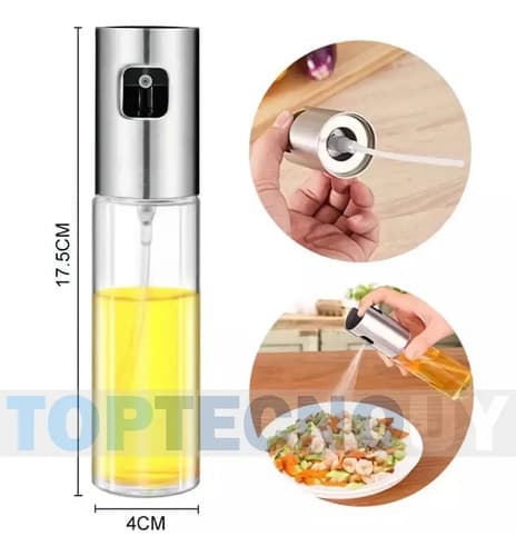 Rociador Spray Toptecnouy Dispensador De Aderezos Aceite De Oliva Vinagre Vino