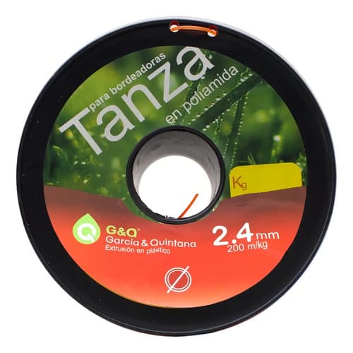 Tanza Bordeadora Redonda 2.4mm 200m Uruguay Color Naranja