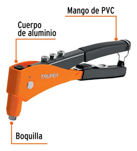 Remachadora 10'', 25 Cm Profesional - Truper 17960 4