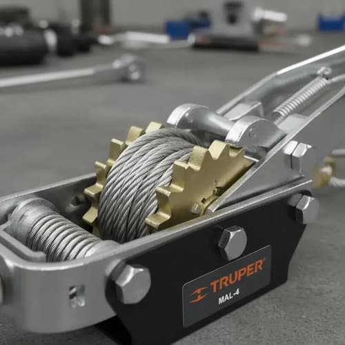 Malacate Sacapeludos A Cable 2.3m 4 Toneladas Truper Mal-4