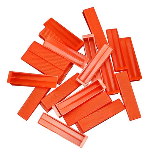 Cuñas Niveladoras Y Clips Para Piso Fertak (100 Cuñas + 500 Clips) Phantom Red