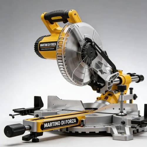Sierra Ingletadora Deslizante 255mm 2000w Martino Amarillo