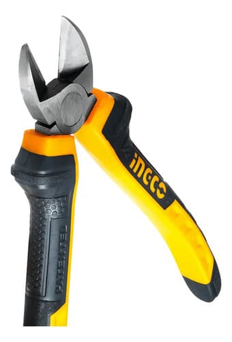 Alicate De Corte Diagonal Industrial Ingco 6 PuLG Hdcp28168 Color Naranjo/negro Naranja/negro