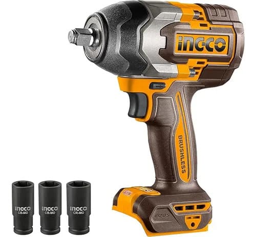 Llave De Impacto + Taladro + Sierra Circular + Maleta Ingco Color Amarillo 50hz/60 Hz