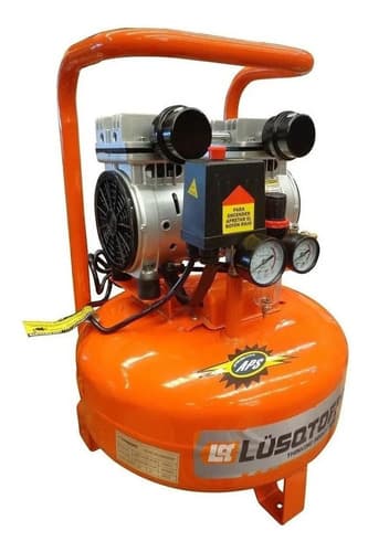 Compresor De Aire Eléctrico Portátil Lüsqtoff Lc-0122 24l 1hp Naranja 50 Hz Monofásica