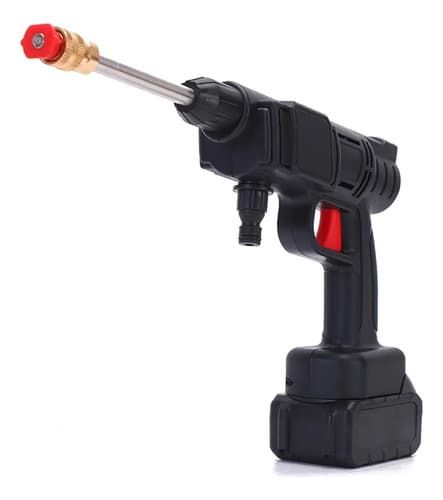 Hidrolavadora Portátil Inalámbrica A Bateria +10 Accesorios Color Negro Frecuencia 50