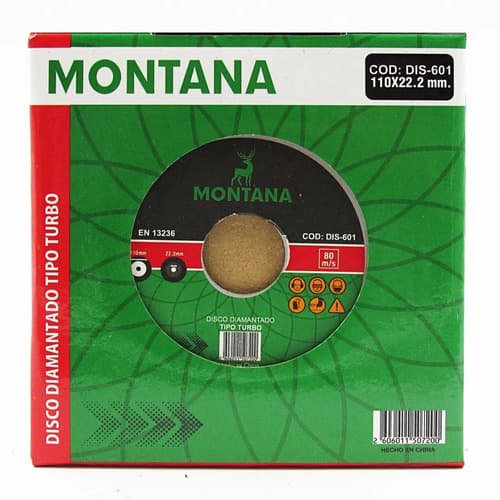 Disco Diamantado Turbo Montana 110x22.2mm Verde