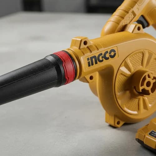 Sopladora Ingco A Batería 20v Kit Completo 2 Bat + Cargador Naranja Claro