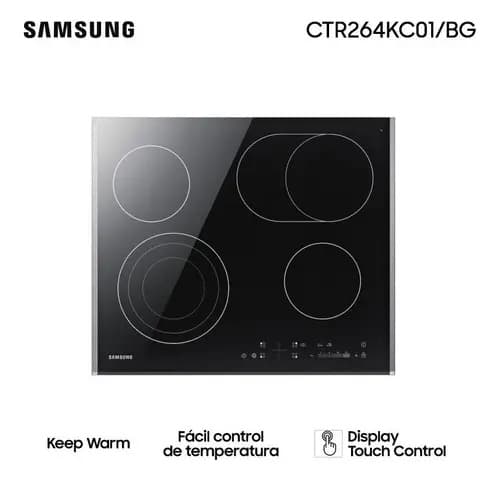 Anafe Eléctrico - Samsung Ctr264 Color Negro - 4 Hornallas